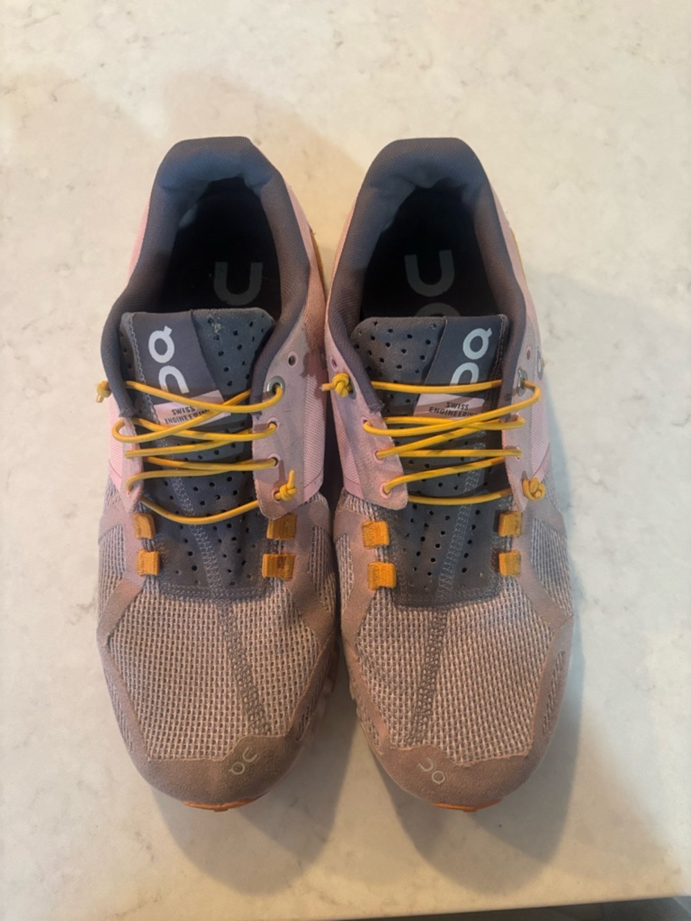 On Running Women's Cloudnova Athletic Shoes in Pink and Gray